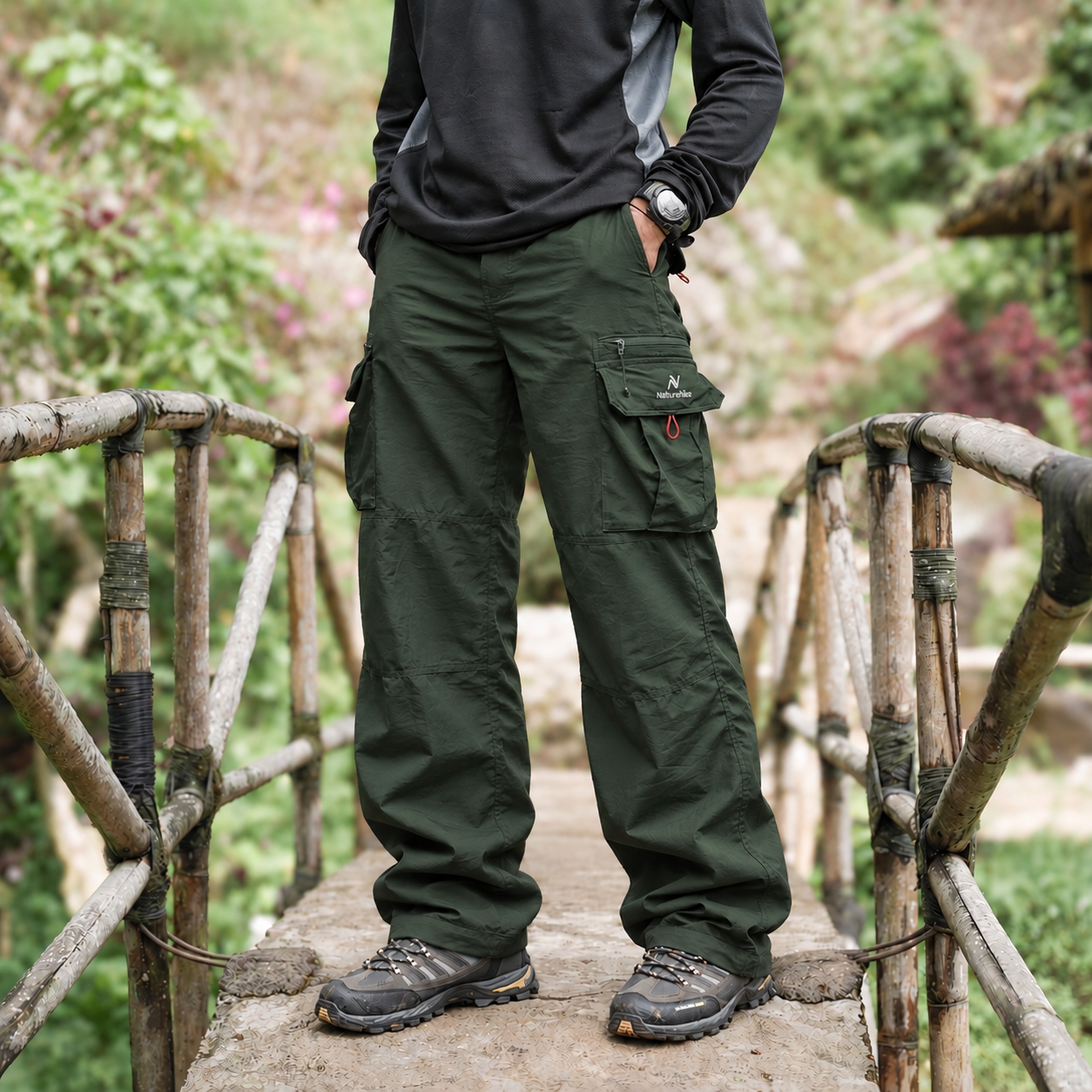 Forest Green ChiActive Trail Cargo Pants