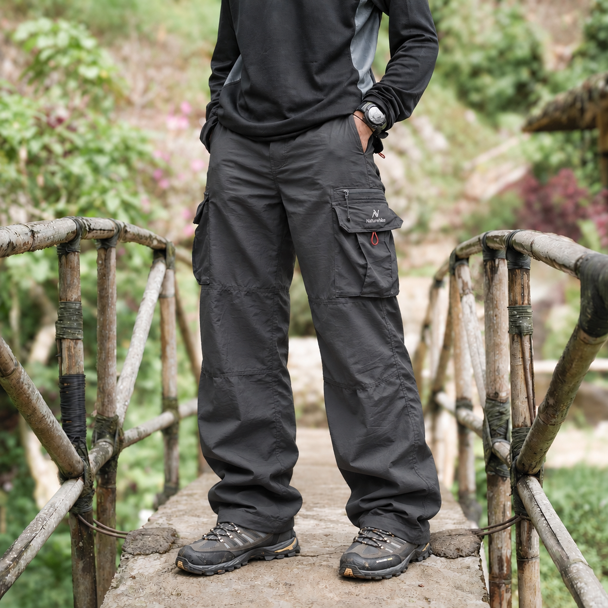 Gray ChiActive Trail Cargo Pants
